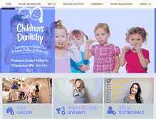 Tablet Screenshot of childrensdentistry-wv.com